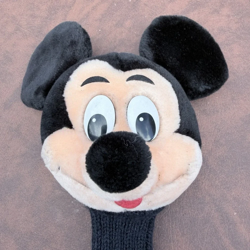 VTG Mickey Mouse Plush Golf Club Cover Disneyland Walt Disney World